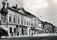 Hlavná ulica a stará radnica, Košice (1962)