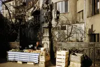 Socha sv. Jána Nepomuckého na mostíku k Michalskej bráne, Bratislava (1960)