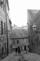 Beblavého ulica s výhľadom na Mikulášsku ulicu, Bratislava (1960)