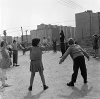 Katkin park a budovy na Ulici pokroku, Košice (1965)