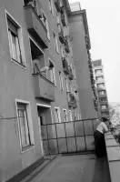Maratón mieru, pohľad z domu na Komenského ulici, Košice (1966)