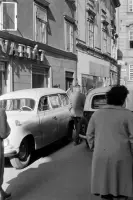Sedlárska ulica s výhľadom na Michalskú ulicu, Bratislava (1963)