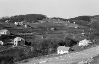 Výhľad z Kavečianskej cesty do Suchej doliny, Košice (1967)
