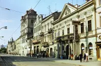Hlavná ulica, Trojičný kostol a Levočský dom, Košice (1976)