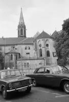 Uršulínska ulica a františkánsky kostol, Bratislava (1978)