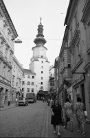 Michalská ulica s výhľadom na Michalskú bránu, Bratislava (1978)