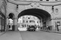 Národná ulica a priechod na Námestie SNP, Banská Bystrica (1969)