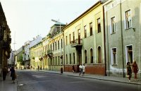 Winterova ulica a bývalý hotel Zelený strom, Piešťany (1973)