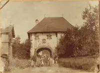 Dolná mestská brána, Pukanec (cca 1900)