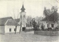Kostol, fara a škola, Sklabiná (1910)