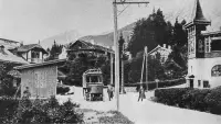 Cestný elektrobus do Starého Smokovca, Vysoké Tatry (1904)