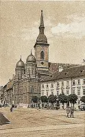 Neologická synagóga na Rybnom námestí, Bratislava (cca 1910)