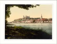 Dunaj, hrad a dóm (fotochróm), Bratislava