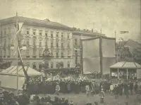 Pamätník Márie Terézie pred odhalením, Bratislava (1897)