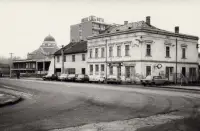 Budovy pri tržnici na Vajanského ulici, Lučenec (1978)