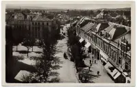 Pohľad z veže Kalvínskeho kostola, Lučenec (1930)