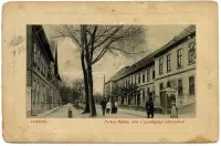 Bývalá ulica Károlya Farkasa s kasárňami pešiakov, Lučenec (1910)