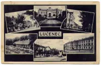 Šesť záberov: námestie, kasárne a ulice, Lučenec (1935)