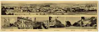 Panoráma mesta a päť záberov ulíc a budov, Lučenec (1940)