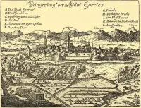 Pohľad na Prešov podľa Boethia (1650)
