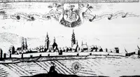 Prešovské hradby z východu (1750)