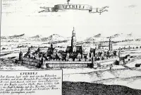Prešovské hradby z východu (1685)