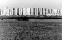 Sídlisko Sekčov, pohľad od mosta, Prešov (1982)