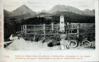 Cyklista na Ceste slobody, Vysoké Tatry (cca 1910)