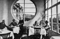Hotelová jedáleň v hoteli Grand, Vysoké Tatry (1925-1940)