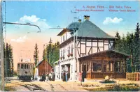 Železničná stanica v Tatranskej Polianke, Vysoké Tatry (1918)