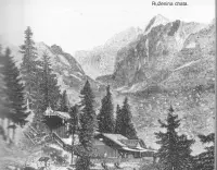 Zhorená Ruženina chata na Hrebienku, Vysoké Tatry (1870-1890)