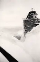Horná stanica lanovky na Lomnickom štíte, Vysoké Tatry (1945)