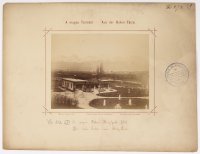 Pavilón v parku s výhľadom na zasnežené štíty, Vysoké Tatry (1885)