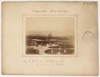 Pavilón v parku s výhľadom na zasnežené štíty, Vysoké Tatry (1885)