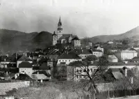 Pohľad na mesto s hradom, Kremnica (1930-1949)