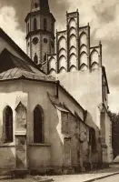 Gotický kostol so schodovitým štítom a vežou, Levoča (1930-1949)