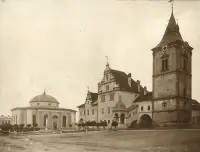 Námestie s radnicou a evanjelickým kostolom, Levoča (1930-1949)