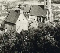 Pohľad na Dóm sv. Martina a strechy mesta, Bratislava (1930-1949)