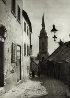 Dlážená ulička vedúca k hradu, Bratislava (1930-1949)