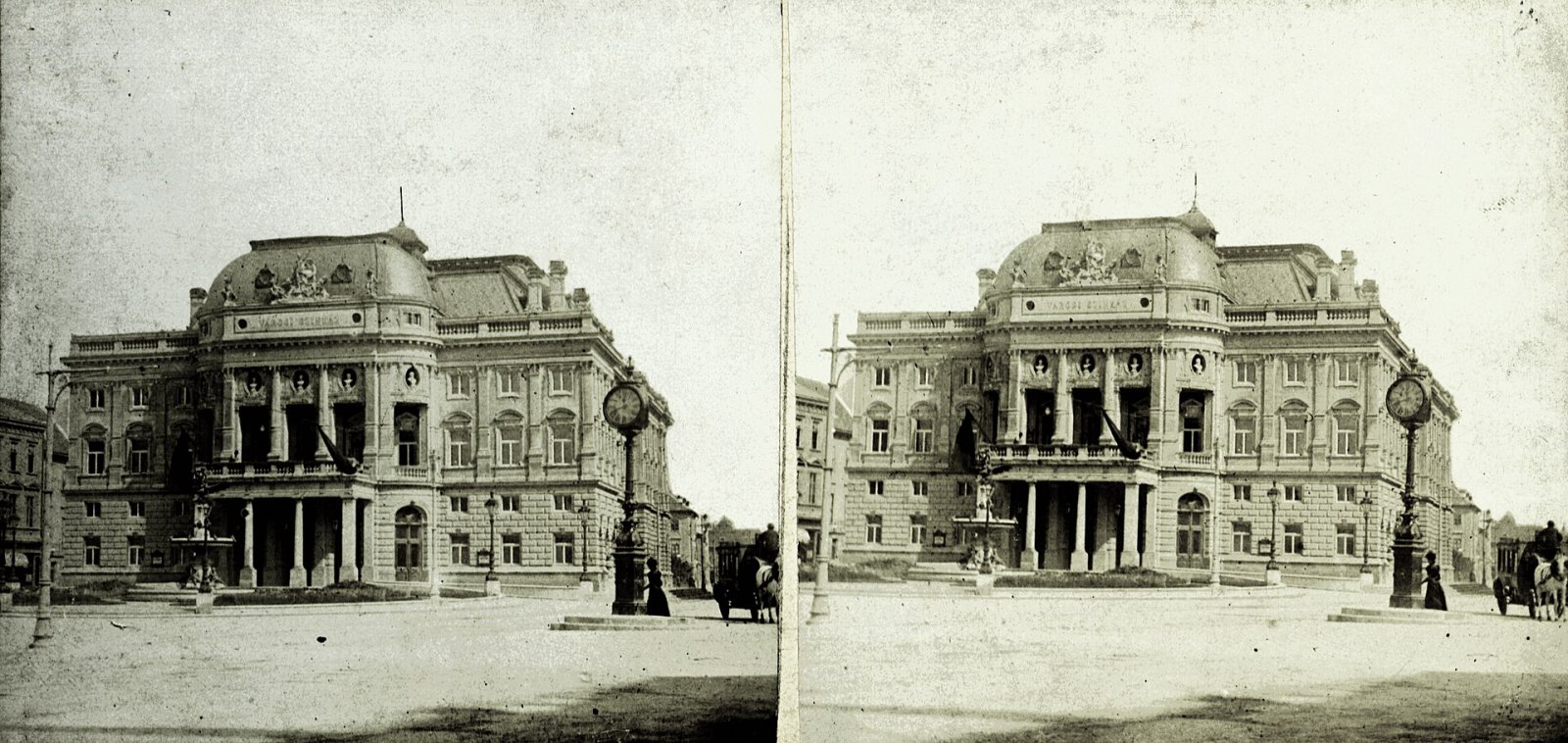 Hviezdoslavovo námestie, historická budova SND, Bratislava (1900)