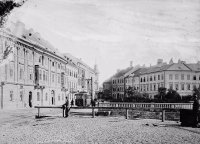Dvořákovo nábrežie smerom k Rybnému námestiu, Bratislava (1903)