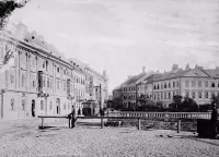 Dvořákovo nábrežie smerom k Rybnému námestiu, Bratislava (1903)