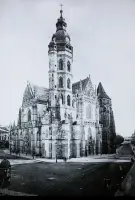 Hlavná ulica a Dóm sv. Alžbety, Košice (1901)