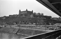 Bratislavský hrad od Mosta SNP, Bratislava (1973)