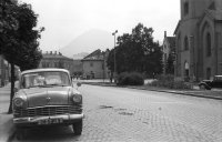 Hviezdoslavovo námestie a evanjelický kostol, Dolný Kubín (1966)