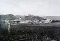 Veža katolíckeho kostola a hrad, Slovenská Ľupča (1906)