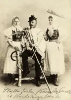 Živý obraz v ľudovom odeve, Zlaté Moravce (1890)
