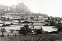 Pohľad na skalu pri obci, Kostolec (1939)