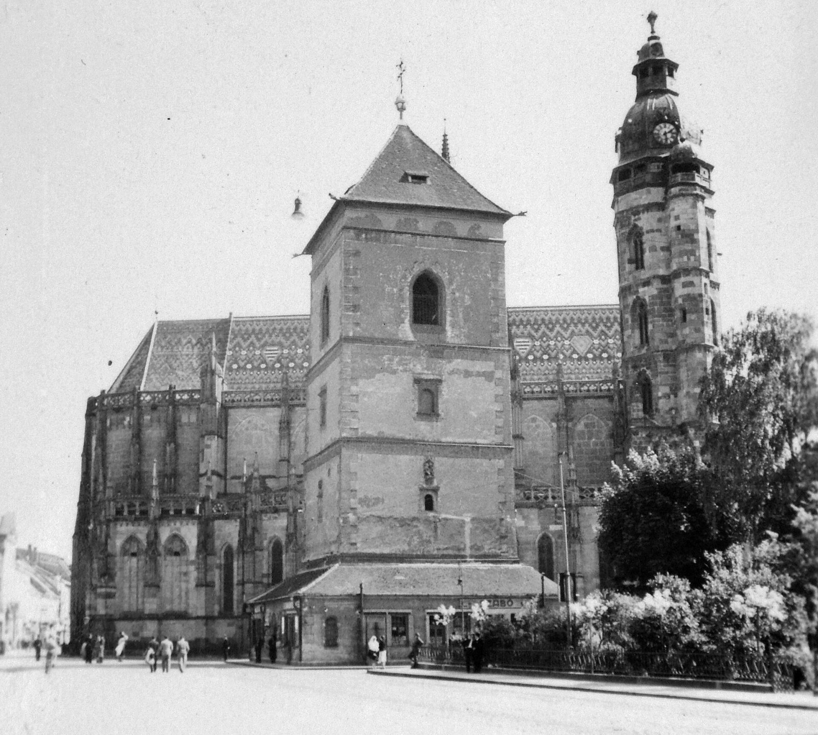 Hlavné námestie, Dóm sv. Alžbety a Urbanova veža, Košice (1926)
