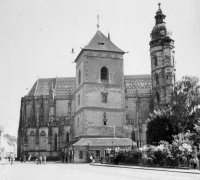 Hlavné námestie, Dóm sv. Alžbety a Urbanova veža, Košice (1926)
